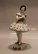 Aluminia kunstfajance 460-516 Tivolifigur: Columbine 21 cm Rasmus Harboe 1906