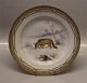 Flora Danica Danish Porcelain Fauna Danica239-3549 Canis Lupus -   Fox" Game Plates