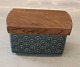 Azur Nissen Kronjyden B&G Quistgaard  Stoneware 582 Butter box with lid 8.5 x 13 x 10 cm