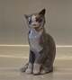 B&G Figurine B&G 2452 Cat - grey 16 cm (middle) Sv. Jespersen