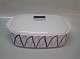 Lidded bowl - Tureen  13 x 19 x 29 cm Dan-Ild 40 Blue Flame Harlequin Lidded dish