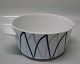 Gryde med to ører og låg 8,5 x 23 cm  (D: 18 cm) Dan-ild 40 Blå flamme eller Harlekin spise- og kaffestel