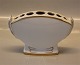 B&G Hartmann Porcelain White with double gold rim and lines 071 a Buquettiere 11 cm