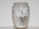 Bing & GrøndahlLille vase i fine sarte farver med alpeviol fra 1952-1958