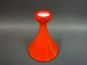Blomster vase palet to farvet rød/ hvid  fra   holmegaard designet af Per Lütken højde 16 cm 5000 m2 udstilling