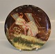 B&G Skagen Artist plates 21 cm B&G 1987 Summer in Skagen Plate # 4. "The vife of the artist in the garden" P.S. Krøyer 21 cm