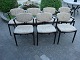7 stk spisestue-stole designet af Kai Kristiansen i eg.5000 m2 udstilling.