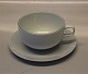 Blåkant 3081 Morgenkop 6.5 x 11.5 + hank (084); underkop 17.2 cm (3081) Royal Copenhagen Aluminia fajance