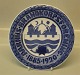 # RCCM193 The city arms of Aarhus and inscription: AARHUS BRANDKORPSFORENING  Royal Copenhagen Collector Plate 