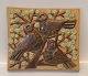 Michael Andersen & Son Bornholm Art pottery relief with birds 21.5 x 19 cm Mariane Starck Signed MS 6465