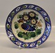 Aluminia kunstfajance 1173-404 Aluminia Platte Blå fugl -tre blomster 20.5 cm