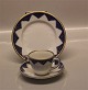 Unkown 1021 Moccha Cup 5.5 cm and saucer 12 cm  Bing and Grondahl Hotel Quality Pattern - Gold and laces like Kronberg and Kipling B&G Porcelain