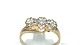 Gold ring with Diamonds 9 CaratSize: 55