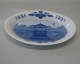 Royal Copenhagen Commemorative tray 1881-1931 50th anniversary Danish Bicykle Club