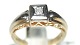 Gold ring with Brilliant 14 CaratSize 55