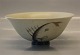 Royal Copenhagen Aluminia Faience 32-41 Aluminia Round fruit bowl decorated with fish 8 x 18 cm ca 1927