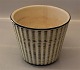 Aluminia Copenhagen Faience 1557 Aluminia Veronica Flower pot 14 x 17 cm I green/brown ca 1956