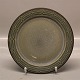 326 Plate 21 cm / 8.25" Rune, Green Nissen Kronjyden B&G Quistgaard  Stoneware