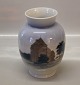 B&G Porcelain 4949 RC Vase with Danish Castle 17.5 cm 
