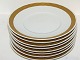 Guld VifteSildetallerken 19 cm. #11521