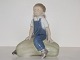 Royal Copenhagen figurineBoy on gourd
