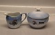 Wiberg B&G Christmas Pattern Creamer and sugar bowl "Tomten", 
