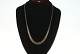Elegant necklace with extending, partly frosted Gold 14 KaratLength 48 cm.