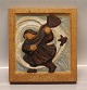 Dansk Stentøj B&G 7101 Januar relief 23,5 cm, Karl Otto Johansen  