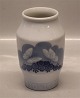 Royal Copenhagen RC Rare Collectible Vase 1910-1920 "Rundskuedag 15 cm Blue flower and butterfly