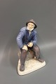 B&G Figur nr 2370, Den gamle fisker fra Skagen sten. Højde 22 cm. 5000 m2 udstilling. 
