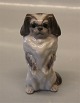 Grey Royal Copenhagen figurine 1776 - 1452 Standing Peke 12 cm. Designed Peter Herold 1916 