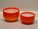 Palet Large orange and white bowl 10 x 16 cm Orange Holmegaard  Design Michael Bang  Carnaby