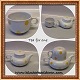 Tekande Bing & Grøndahl653 Tekande med gul polka dot dekoration 4578 UDEN kop - tea for one