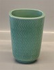 Mint Aluminia kunstfajance 2645 Marselis Mint Grøn 16 x 12 cm med zig-zag-mønster, Nils Thorsson 1953