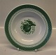 Trankebar  Green Aluminia Faience Tranquebar 1847-12 Soup rim bowl 21 cm