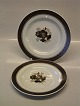 Brun Trankebar Frokosttallerkener 946 & 1399 Aluminia Fajance 