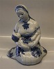 Royal Copenhagen figurine 1887 RC Mother with child overglaze blue & grey glaze 26.5 x 20 cm Signed HC