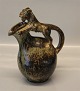 Royal Copenhagen Art Pottery 20128 RC Figural cat on pitcher 24 cm, Bode Willumsen, May 1927