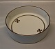 14903 Round bowl 6 x 21.5 cm Royal Copenhagen Brown Domino porcelain 