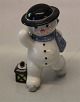 Royal Copenhagen figurine 0315 RC Winther series, Snowman, Father Max with lamp 9 cm (1249315) Henny Iversen 2006