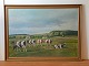 Landskab af Niels Peter Christiansen.79x106,5 cm.