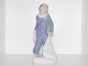 Rare Royal Copenhagen figurineBoy in pyjamas with pillows
