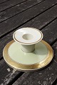 Dagmar with gold Danish porcelain, Candlesticks No 3335