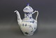 Royal Copenhagen musselmalet halv blonde kaffekande/vase nr. 518.5000m2 udstilling.