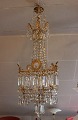 Prismekrone fra Frankrig år 1880. Kronen er med lyre forgyldt bronze og er istandsat.5000m2 udstilling.
