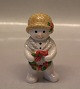 Royal Copenhagen figurine 0760 RC Winther series, Snowman, Mother Sophie with a wreath 9 CM (1249760) 2009 Henny Iversen