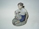 Rare Bing & Grondahl FigurineGirl with Kid Goat