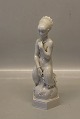 Royal Copenhagen figurine 12459 RC Mermaid 26.5 cm / 10,25" Arno Malinowski. 1926 Blanc de Chine