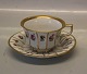 Royal Copenhagen Henriette - let - porcelæn 8500-448 Kop 6 x 10 cm og underkop (081-082)