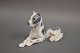 B&G porcelænsfigur,liggende Grand Danois, nr. 2190.5000m2 udstilling.